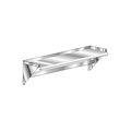 Aero Aero Manufacturing 3WSP-1072 16 Gauge Deluxe Wall-Mounted Shelf 304 Stainless Steel - NSF 72 x 10 3WSP-1072